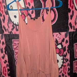 Ambiance Pink Tiered Sleeveless Camisole